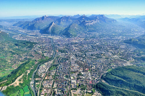 Grenoble vue du ciel 