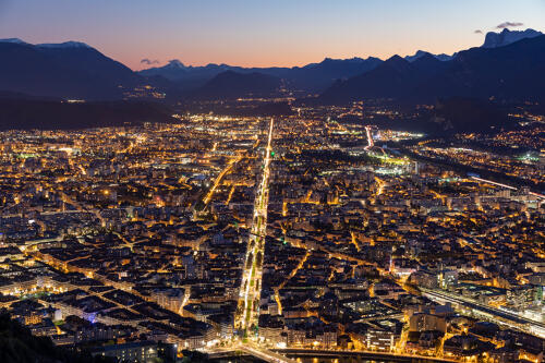 Grenoble depuis la Bastille 